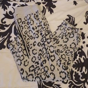 Cheetah print sweatpants joggers